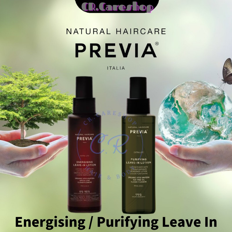 Extra Life Energising Anti Hair Loss Tonic 100ml PREVIA Purifying Leave