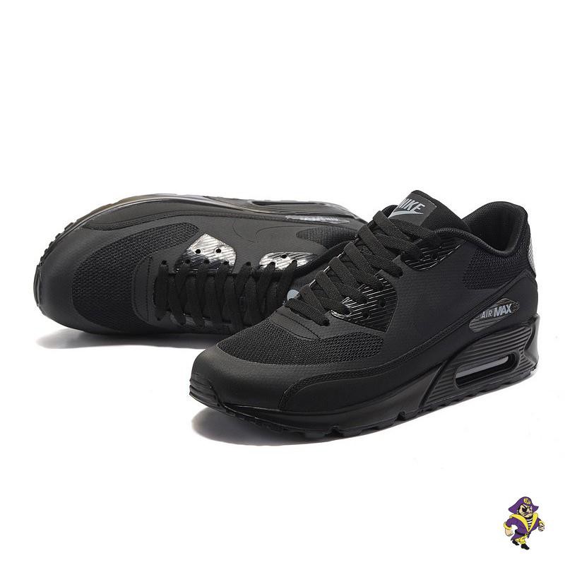 MensWomens Nike Air Max 90 Ultra 2.0 Essential Triple Black Mens Womens Nike Air Max 90 Triple Black Running Shoes
