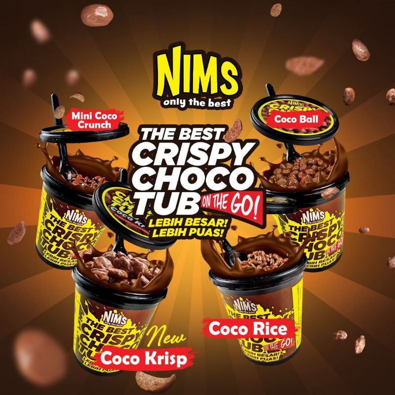 NIMS Crispy Choco Tub ChocoJar (Kokojar Viral) Coco Rice, Coco Ball ...