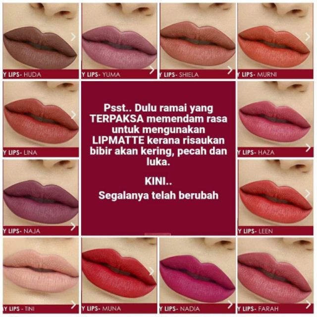 Sariayu Lipmatte – Pilihan Mampu Milik Yang Tidak Akan Mengeringkan Bibir Anda?