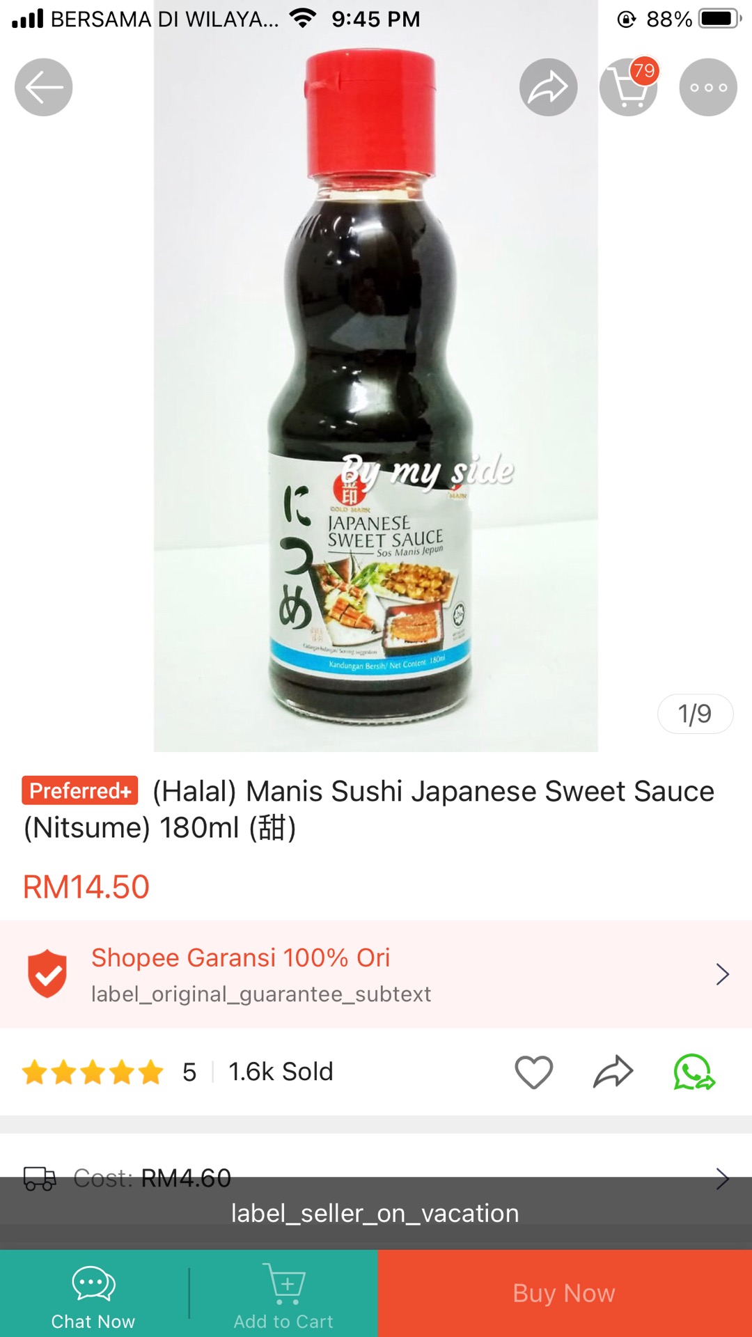 Halal Manis Sushi Japanese Sweet Sauce Nitsume 180ml 甜 Shopee Malaysia