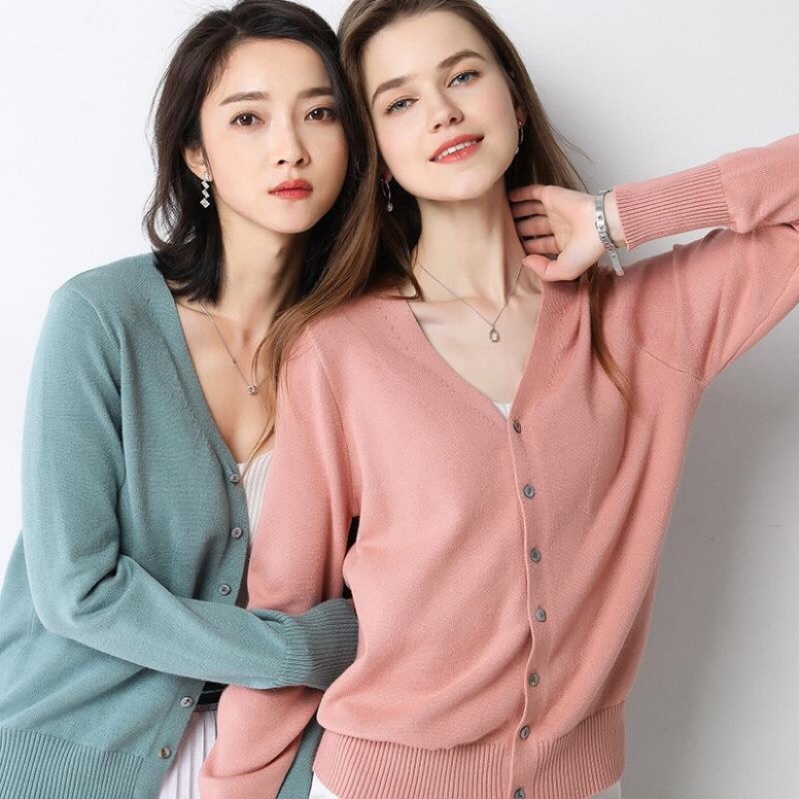 Wool material warm cardigen(S-L fit)