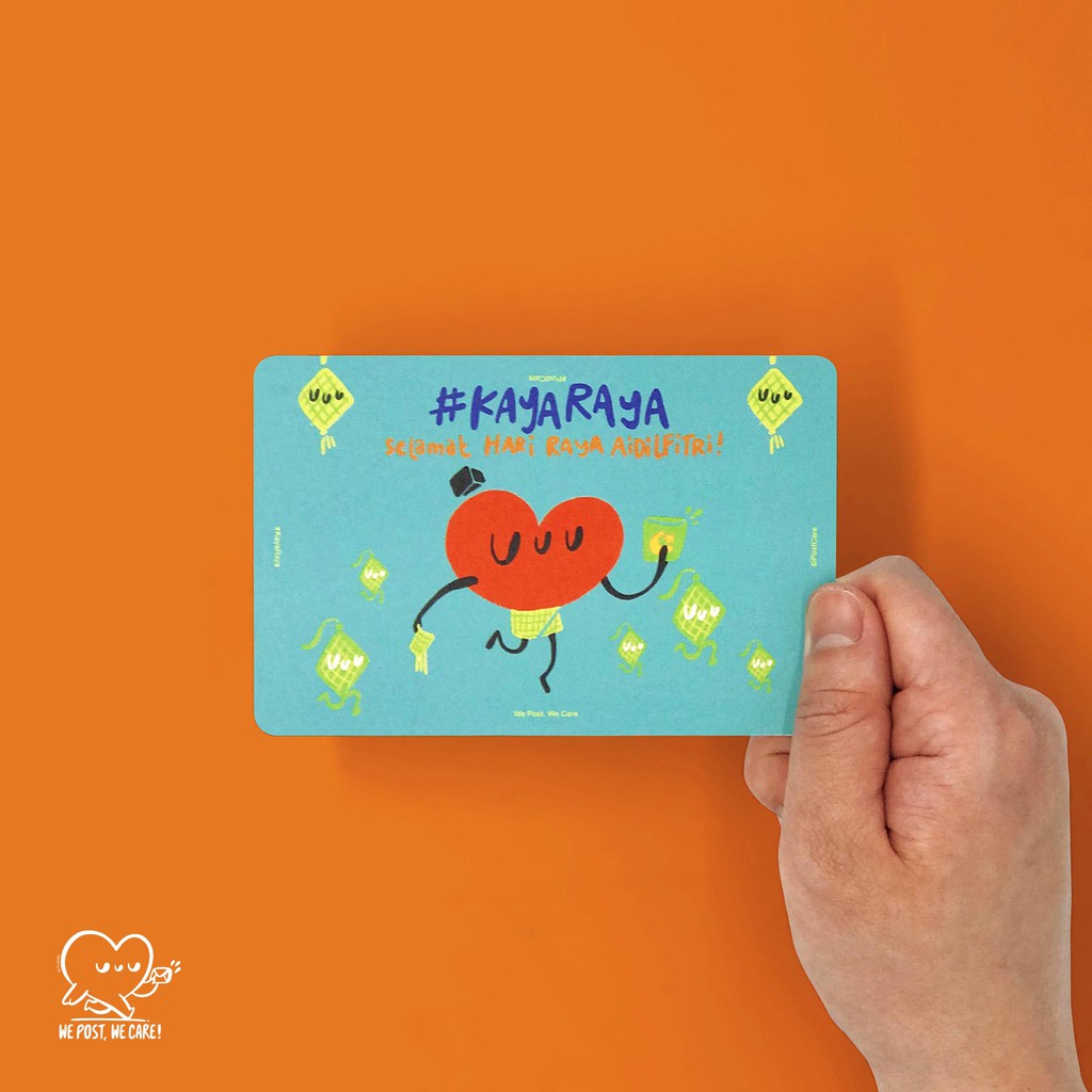 Postcard Poskad Kaya Raya Hari Raya By We Post We Care Shopee Malaysia