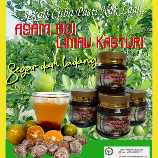 Homemade Jus Asam Boi Limau Kasturi