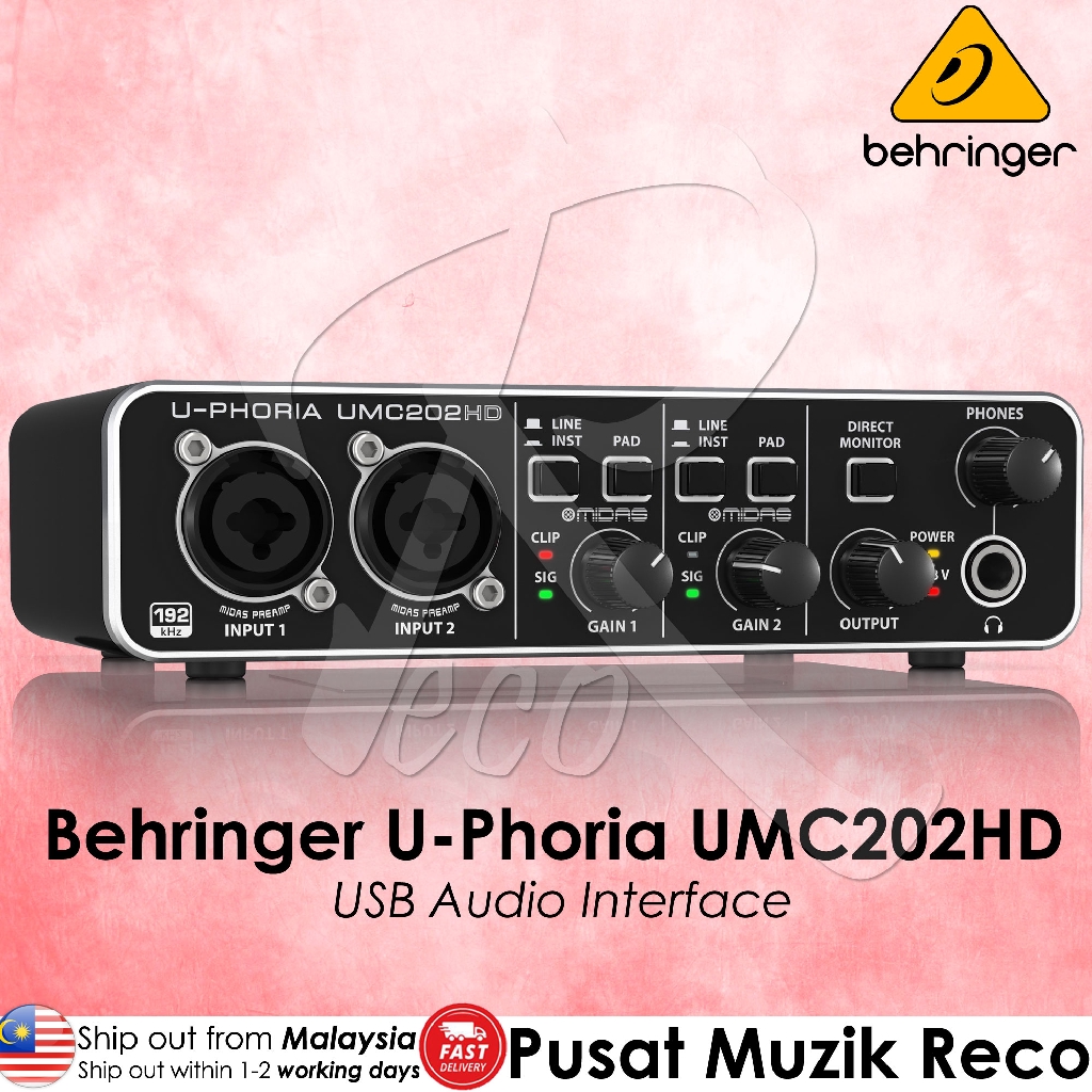 behringer u-phoria umc202hd driver download