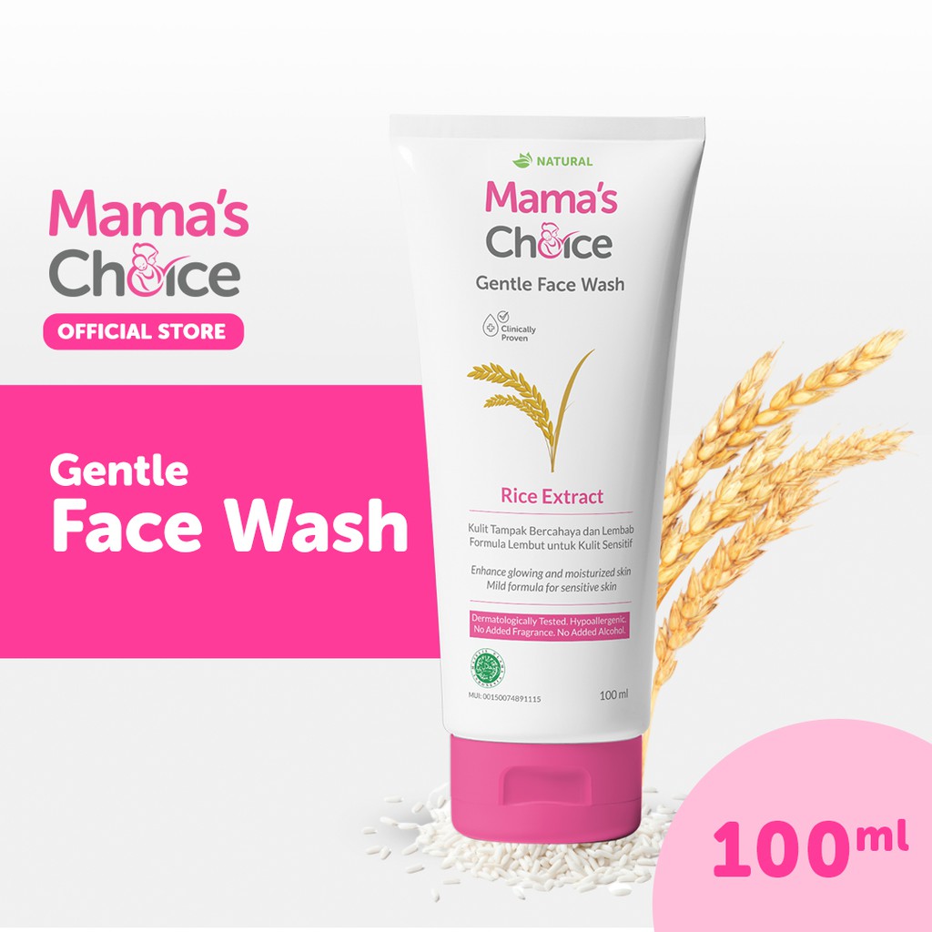 Mama's Choice Gentle Face Wash ParabenFree Facial Cleanser Safe