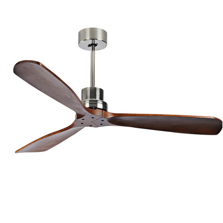 Industrial Vintage Ceiling Fan Without Light Wooden ...