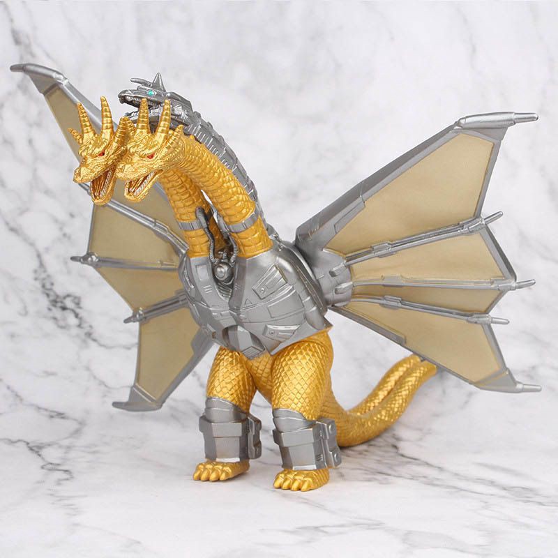 Unz 20cm Godzilla Monster 3 Head Dragon Mecha King Ghidorah Gidora Figure Kids Gift Toy Shopee Malaysia - roblox ghidorah head