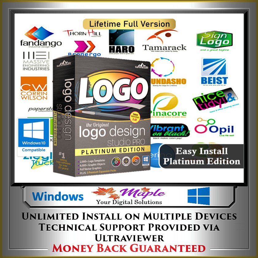 Summitsoft Logo Design Studio Pro Vector Edition The Leader In Logo Design Windows Software Shopee Malaysia