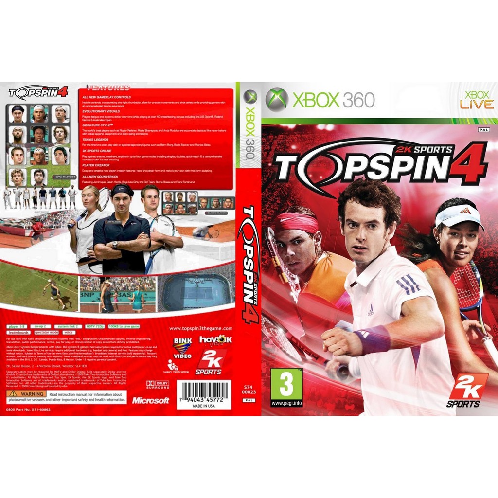 top spin 4 xbox