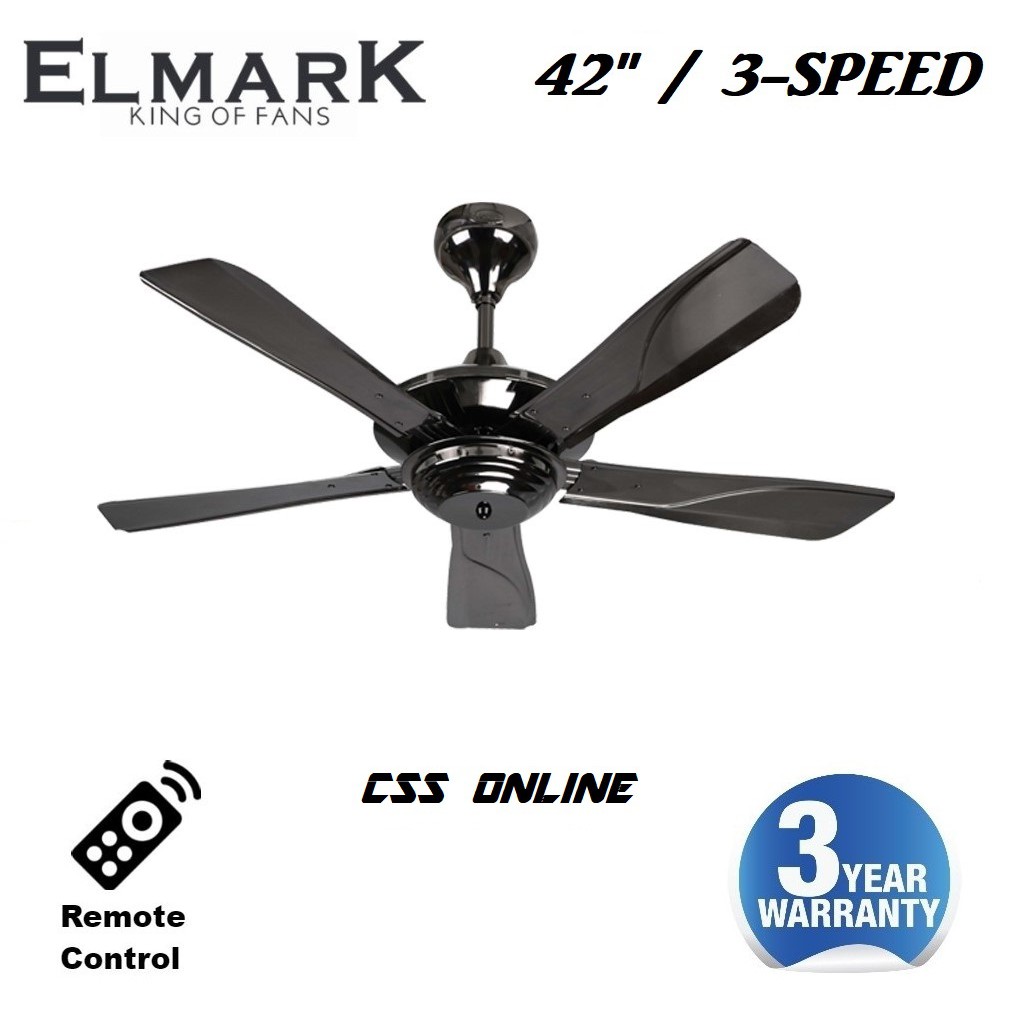 Elmark V6 42 Remote Control 5 Blade Ceiling Fan Shopee Malaysia