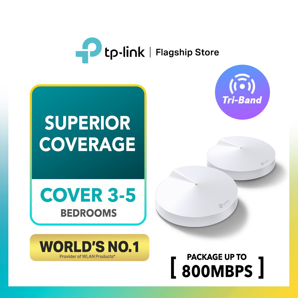 Tp Link Deco M9 Plus 2 Pack Ac20 Smart Home Iot Tri Band Mesh Wi Fi Router Wifi Extender Shopee Malaysia