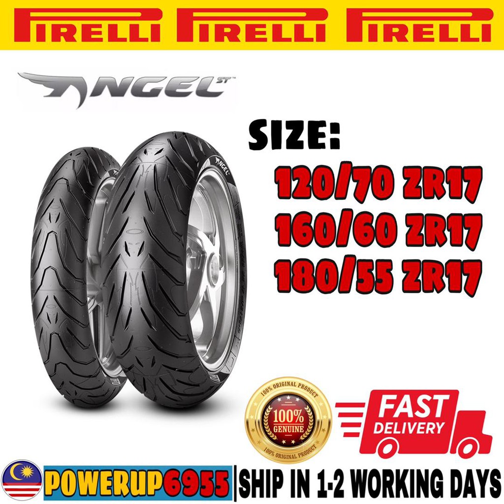 Year 22 Pirelli Angel St 1 70 160 60 180 55 Zr17 17 Shopee Malaysia