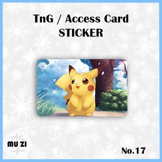 Ready Stock】Pokemon Pikachu Touch n Go Card STICKER Pikachu TnG 