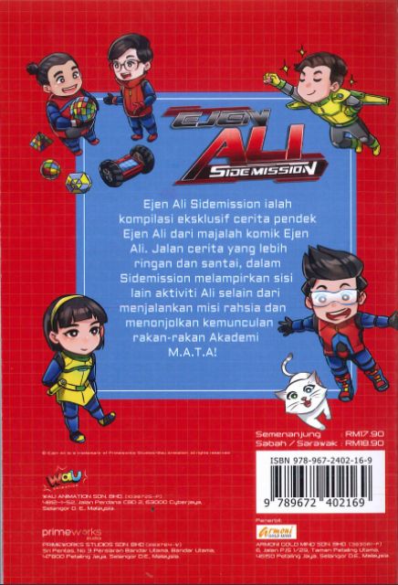 Komik EJEN ALI Side Mission Comic Buku Komik Side Mission Ejen Ali 