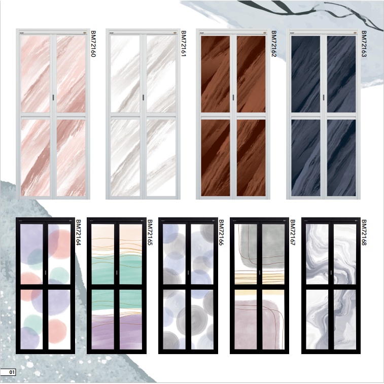 VITALLY Bifold Door[BM72160BM72173]Toilet Aluminum Folding Door