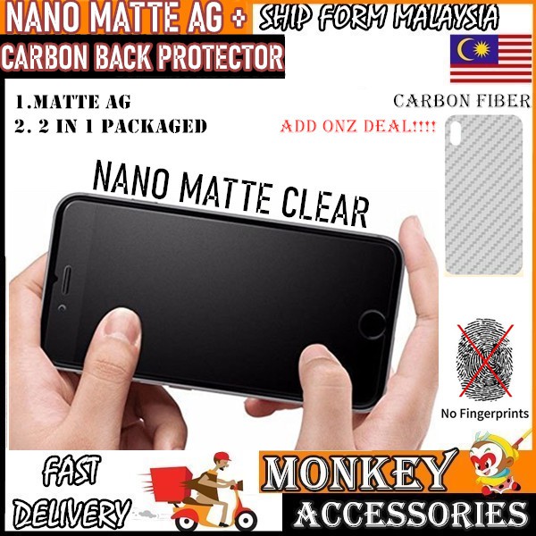 Asus Zenfone 3 Ze552kl 4 14 4 Ze554kl 5 A500cg 6 A600cg Matte Nano Series Screen Protector Shopee Malaysia