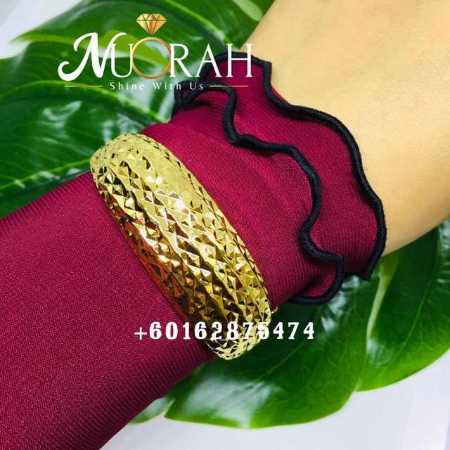 Cop 916 Gelang Tangan Lintah Emas Korea Terbaru Exclusive Design Mcm Emas Sebenar Shopee Malaysia