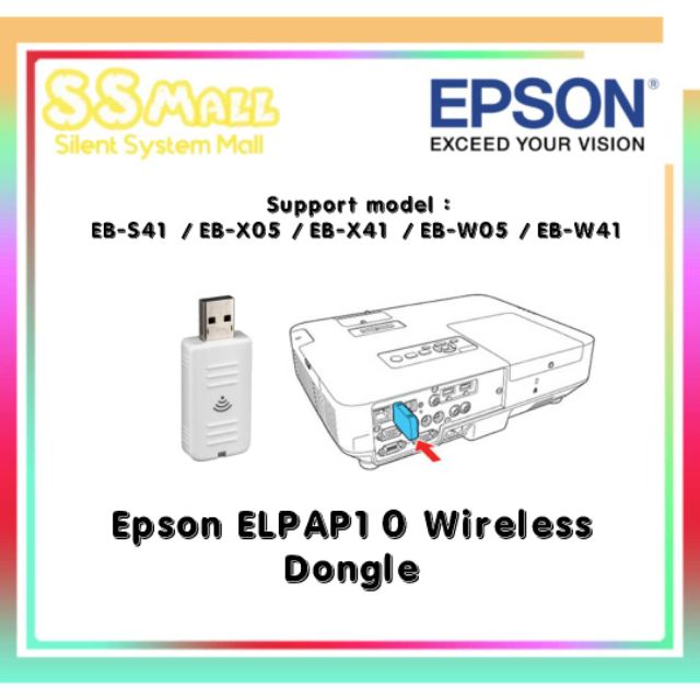 EPSON ELPAP10 WIRELESS (WIFI) USB ADAPTER / DONGLE FOR EPSON EBS41