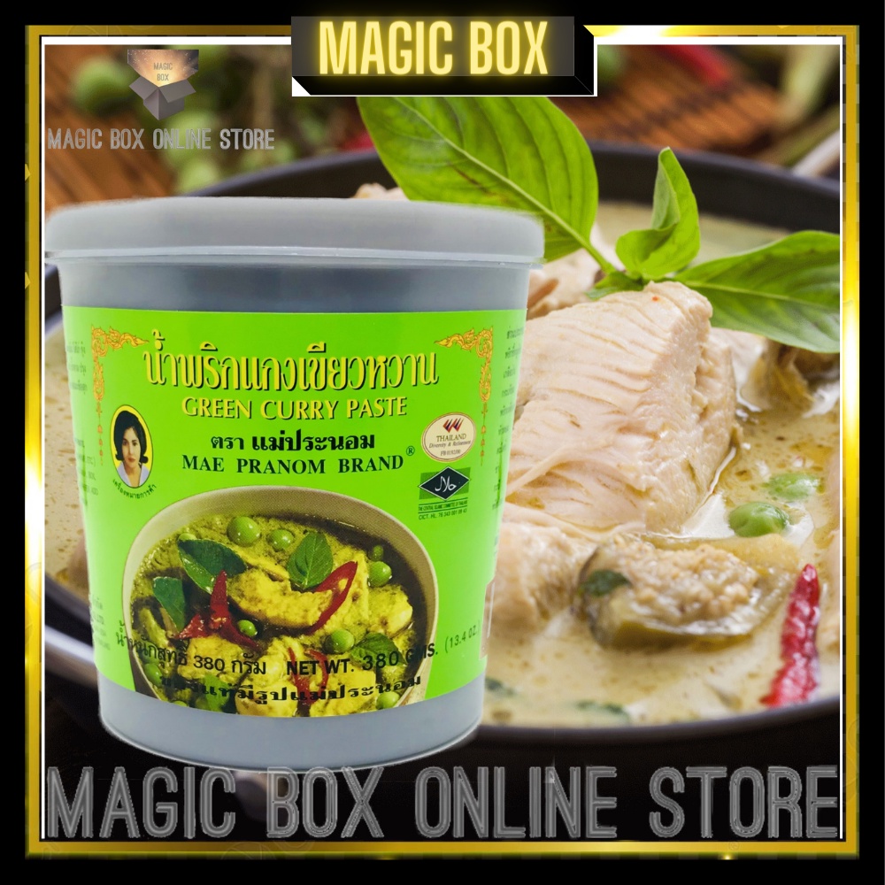 READY STOCK MAEPRANOM GREEN CURRY PASTE THAI THAILAND PES KARI HIJAU 青咖喱酱