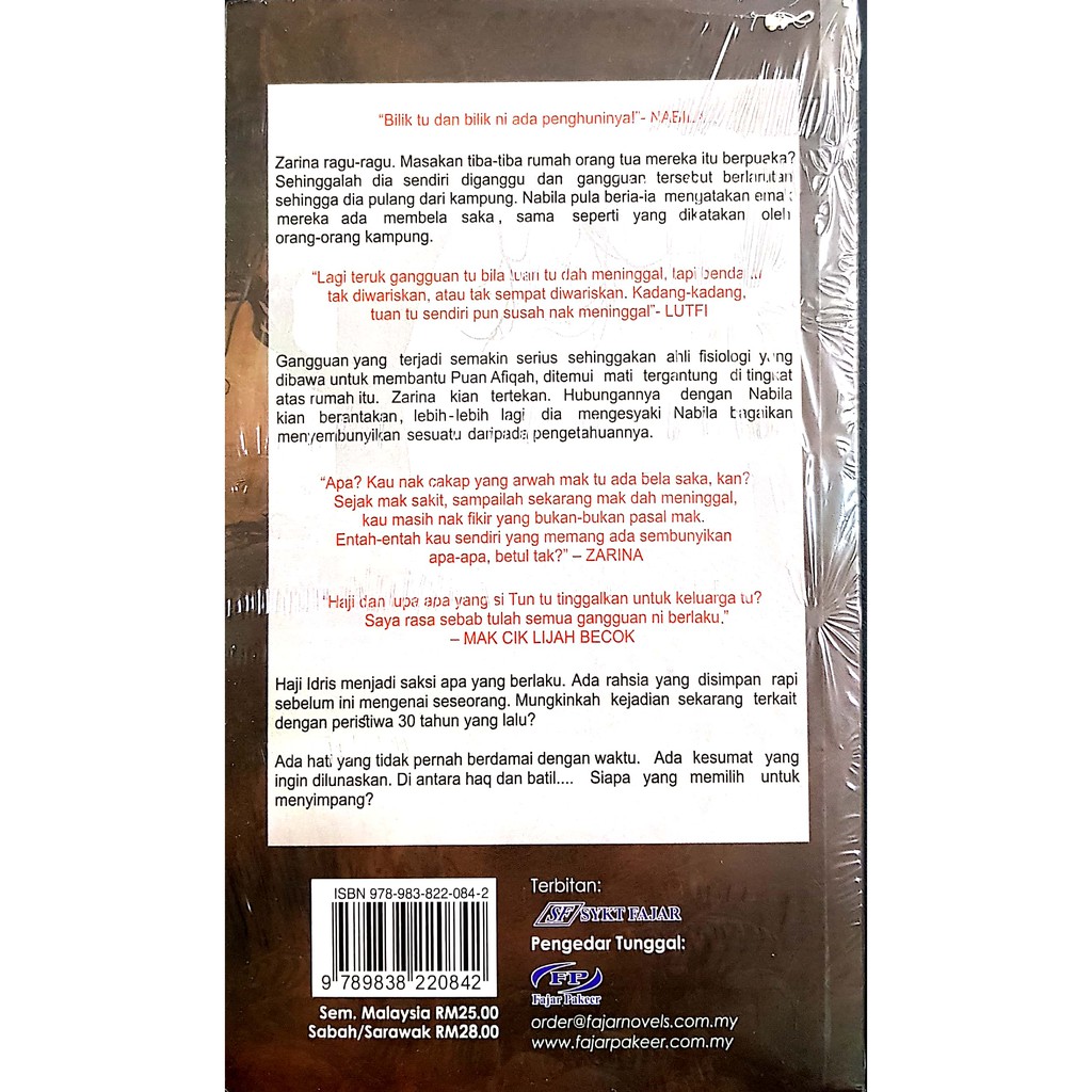 Novel Fasiq By Daisy Zahra Fajar Pakeer Ready Stock S 20 Shopee Malaysia