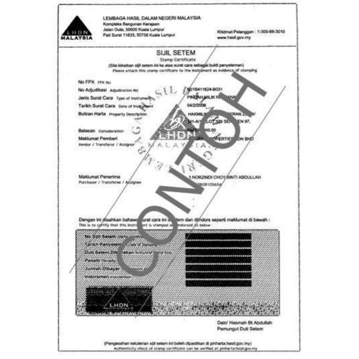 Tenancy Agreement/Rental Agreement Stamping LHDN Service  Shopee 