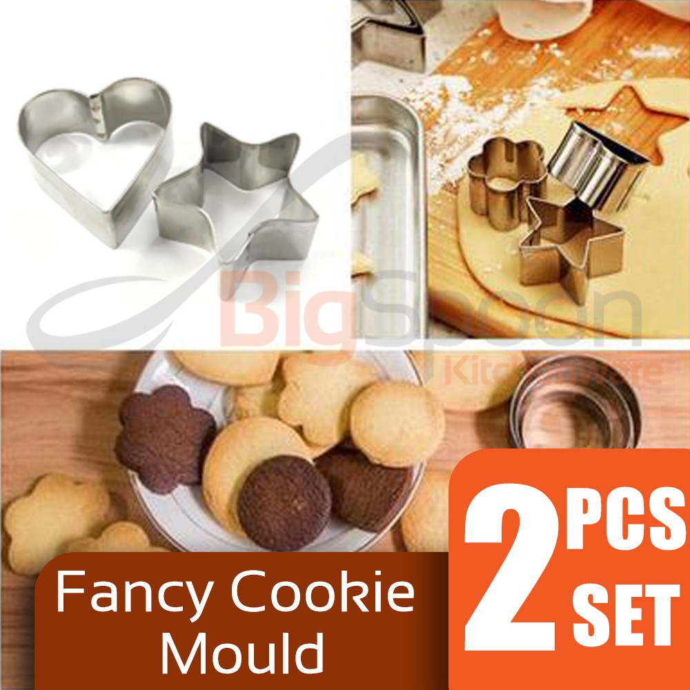 BIGSPOON ECHO! Fancy Cookie Mould Biscuits Cutting Mould 2-PCS Set