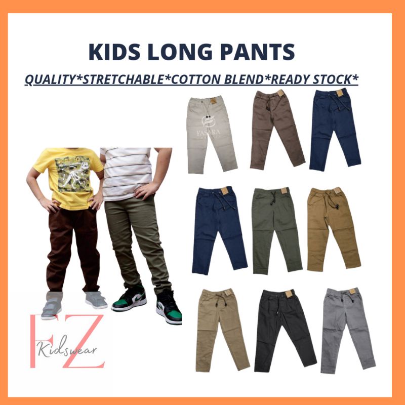 PROMOTION! Seluar Casual Panjang Budak Kids Long Pants Seluar Slack ...