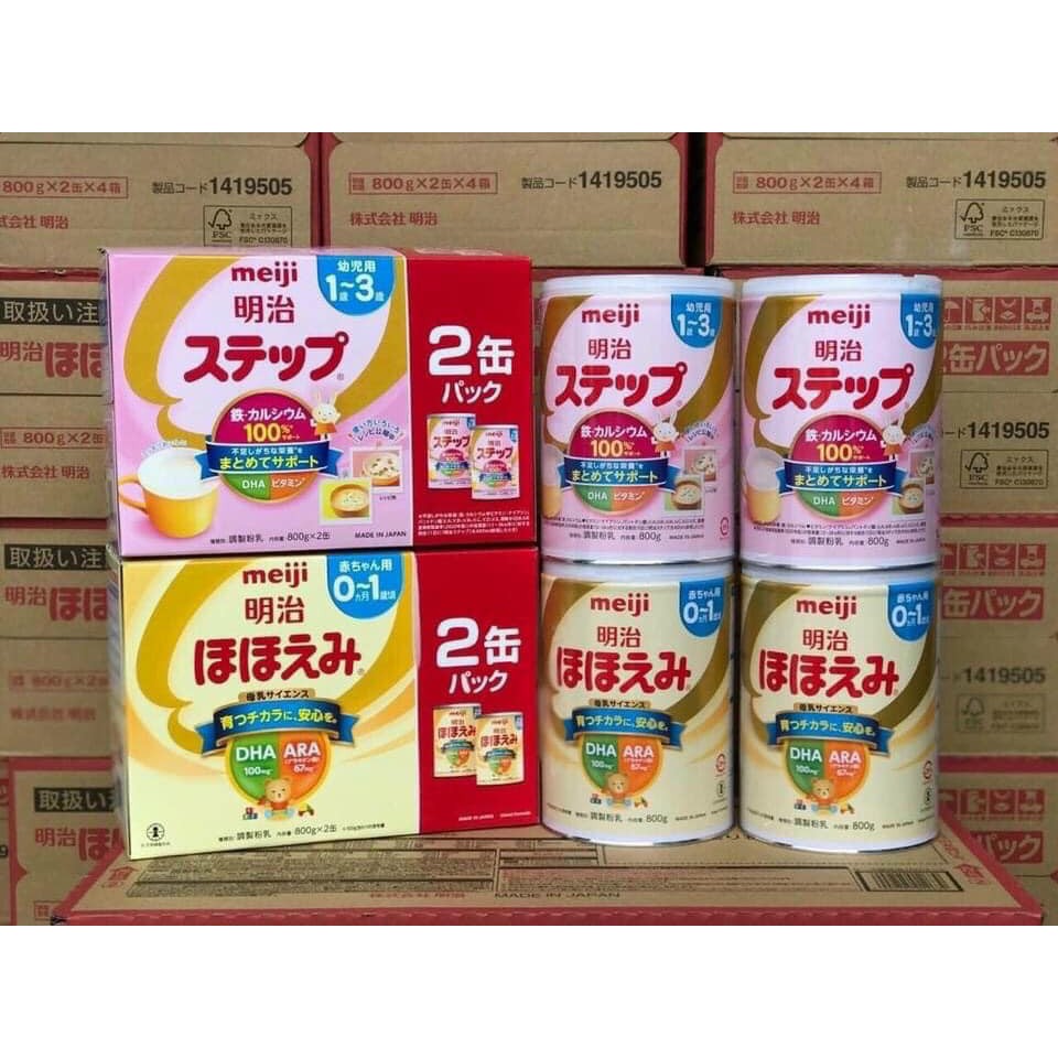 Meiji powdered milk, prepared formula for Japanese babies 800g Shopee