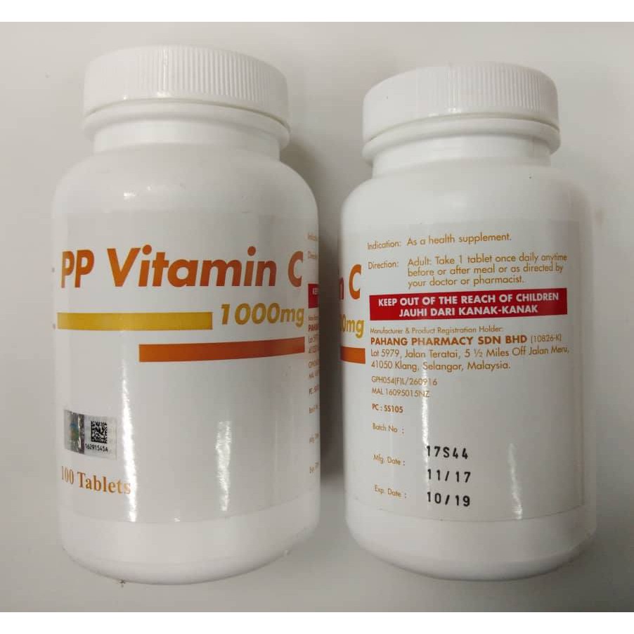 PP VITAMIN C 1000MG PAHANG PHARMA (EXP : 2022)  Shopee Malaysia