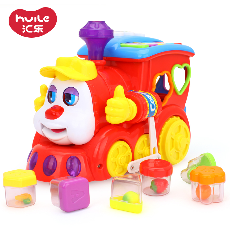 包邮】Huile 556 smart quiz cartoon train children Electric Universal train  baby boy toy shape fruit | Shopee Malaysia