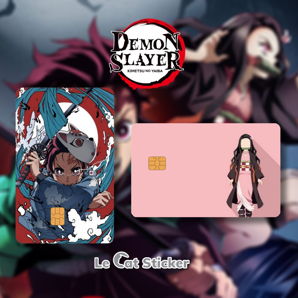 Demon Slayer Series Skin Card (Sticker cover for ATM Debit card/Credit