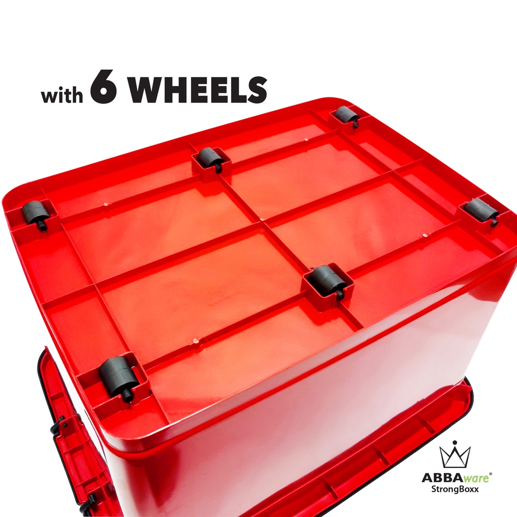 OUBX Abbaware Storage Box 100 Litre /Kotak Simpanan dengan roda/Storage Box with wheels/ Bekas