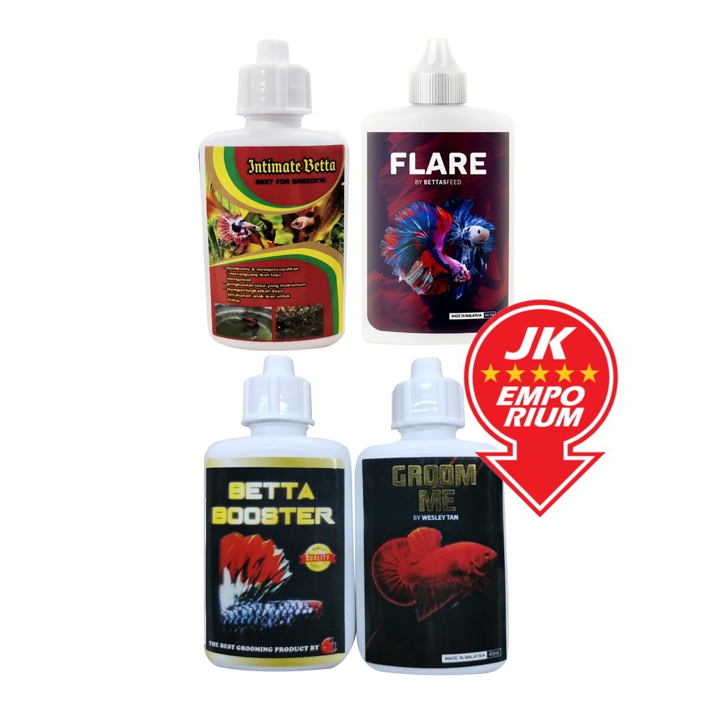 40ml Betta Fish Booster Groom Me Flare Intimate Betta Water Conditioner
