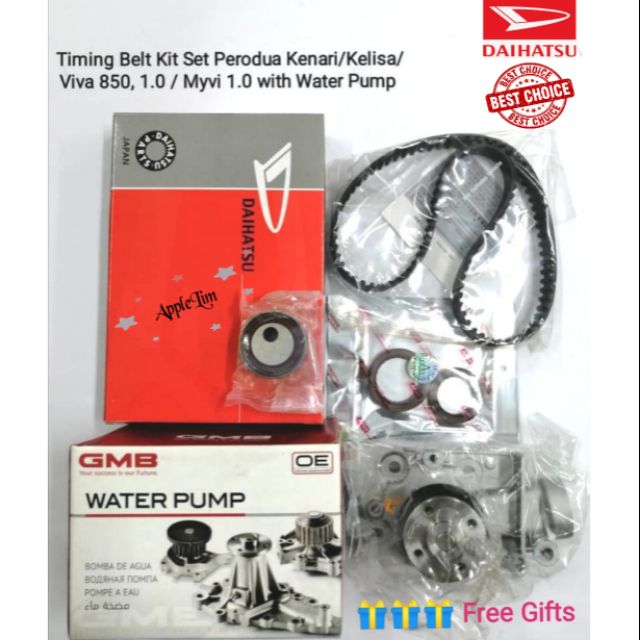 Timing Belt Kit Set Perodua Kelisa Kenari 1 0 Myvi 1 0 Viva 850 1 0 111yu25 Water Pump Gwd 40a Gwd 41a Gwd 51 Shopee Malaysia