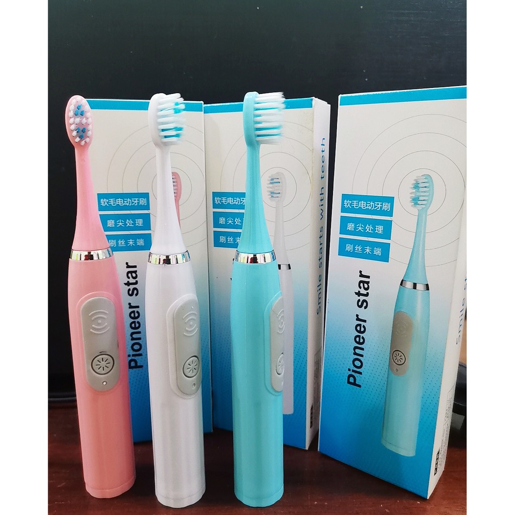 Hot Deals !!! 新款软毛电动牙刷 成人超声波震动电动牙刷 New Moden Pioneer Star Electronic Soft Toothbrush/ Berus Gigi Automatik