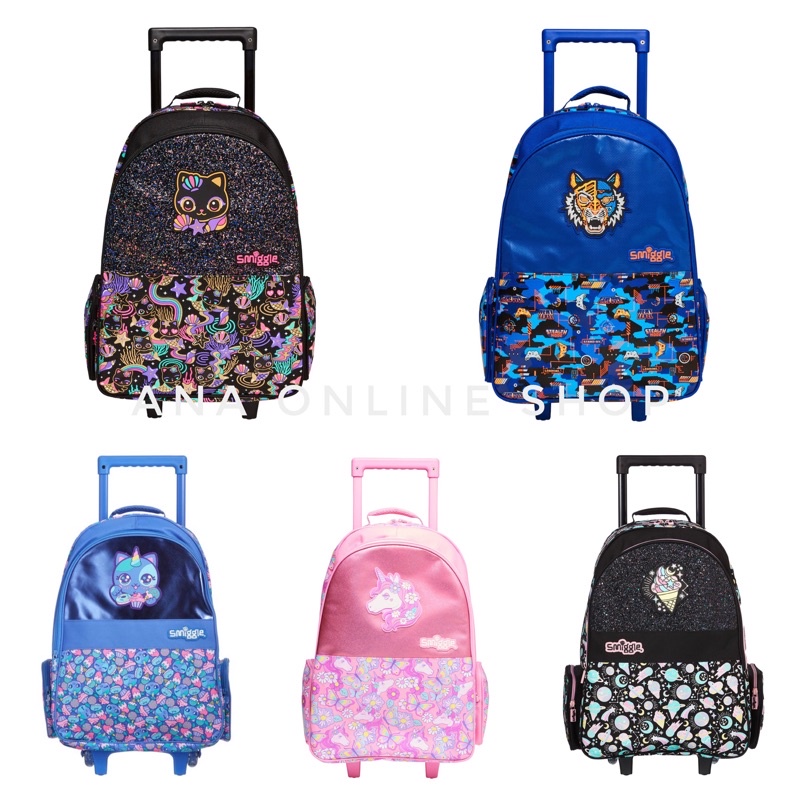 ORIGINAL SMIGGLE TROLLEY BACKPACK SMIGGLE BAG CHILDREN SCHOOLBAG KIDS