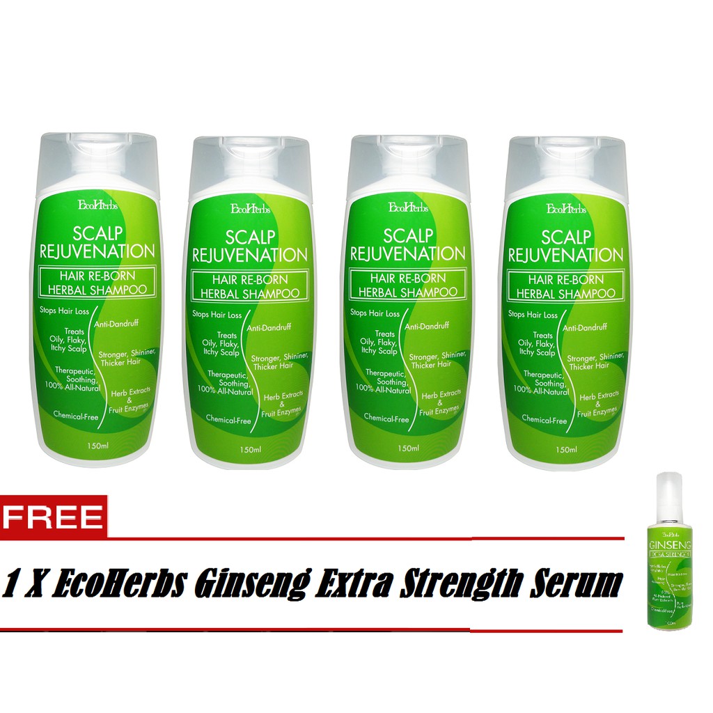 12 12 Buy4free1 Ecoherbs Herbal Shampoo With Free Ginseng Serum