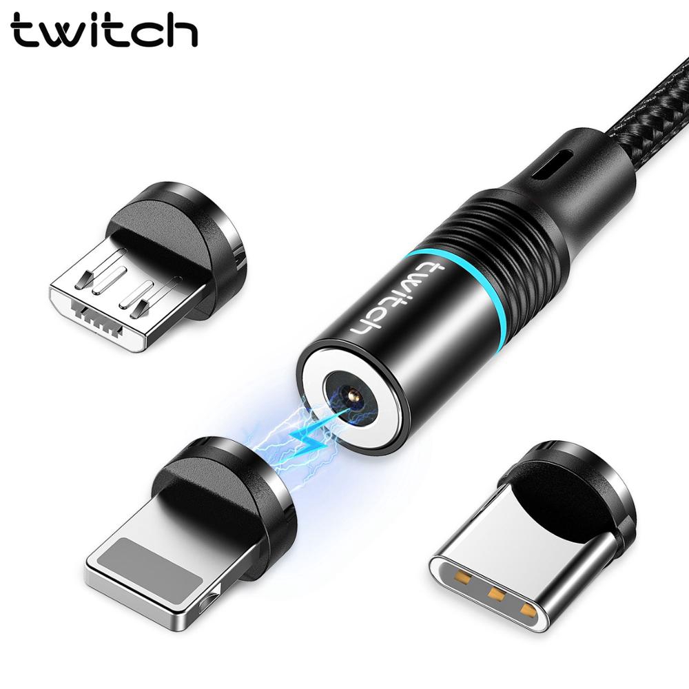 Twitch Magnetic Charging Micro USB Type-C Plug Cable For ...