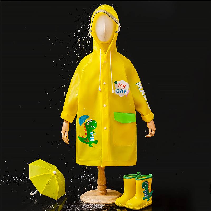 Cheerful Mario Children Rain Gear Raincoat Cartoon Kids Rainproof EVA ...