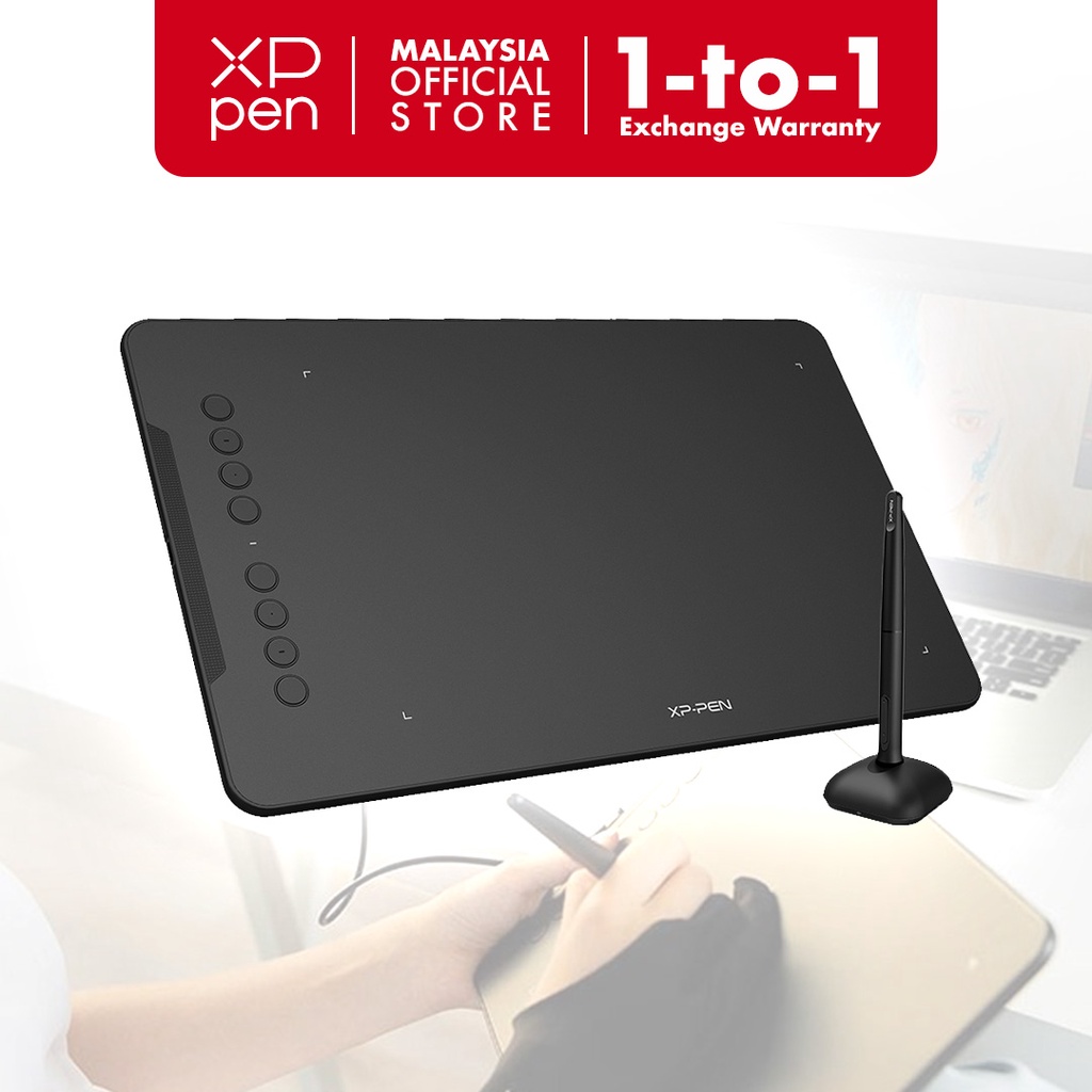 XPPen Deco 01 V2 Drawing Tablet Shopee Malaysia