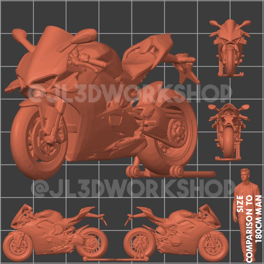1/64 Scale Resin Miniature Ducati 