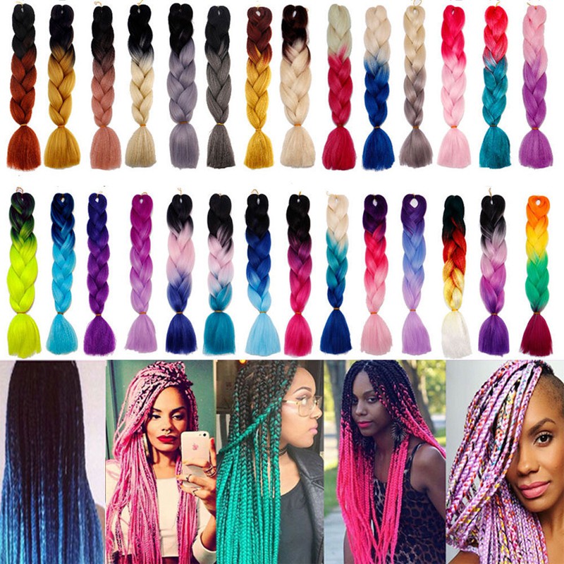 Gra 24inch Synthetic Hair Extension Braiding Hair Braids 55 Colors Available