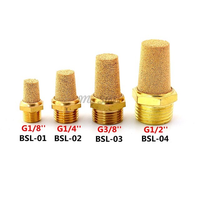 Pneumatic Brass Silencer 1/8" 1/4" 3/8" 1/2" Shopee Malaysia