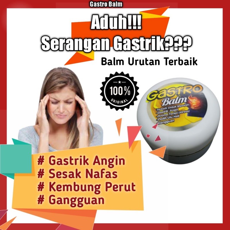 Hot Item Gastrik Angin Pedih Ulu Hati Gangguan Sesak Nafas Angin Kembung Gerd Gastro Balm For Gastric Shopee Malaysia