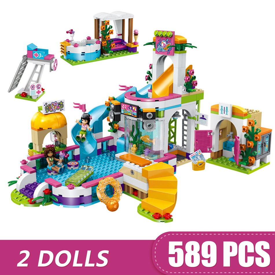 lego friends swimming pool set