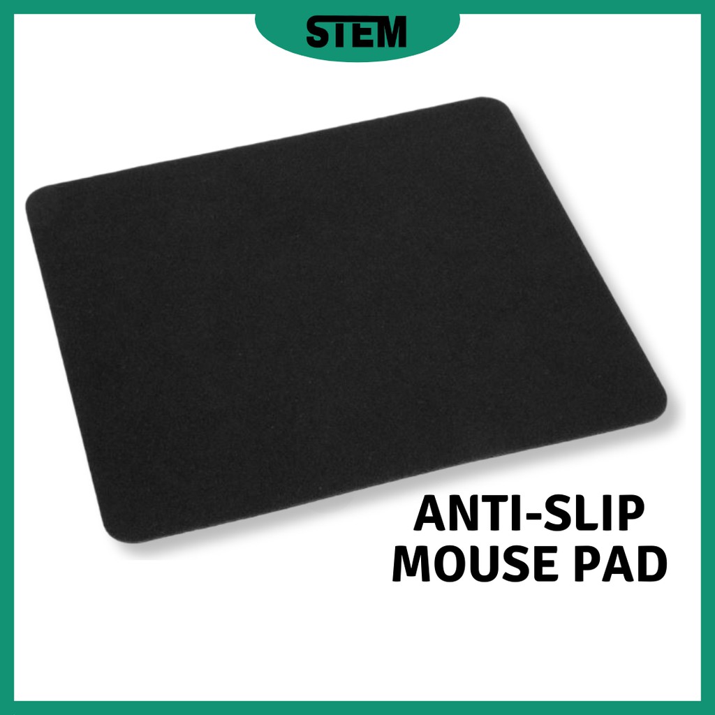 Antislip Mouse Pad Plain Mouse Pad Rubber Fabric Small Black Microsoft