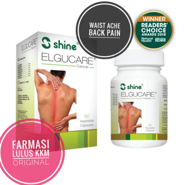 SHINE ELGUCARE HERBS FOR WAIST ACHE BACK PAIN 90'S Shopee Malaysia