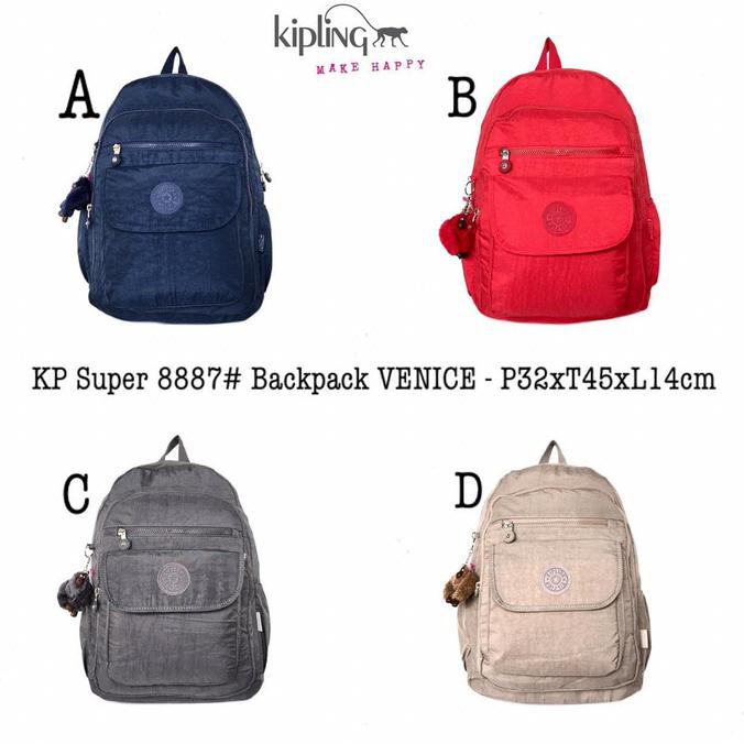 Big Backpack Bag KIPLING KP 8887 Venice LAPTOP School Of Road Girls