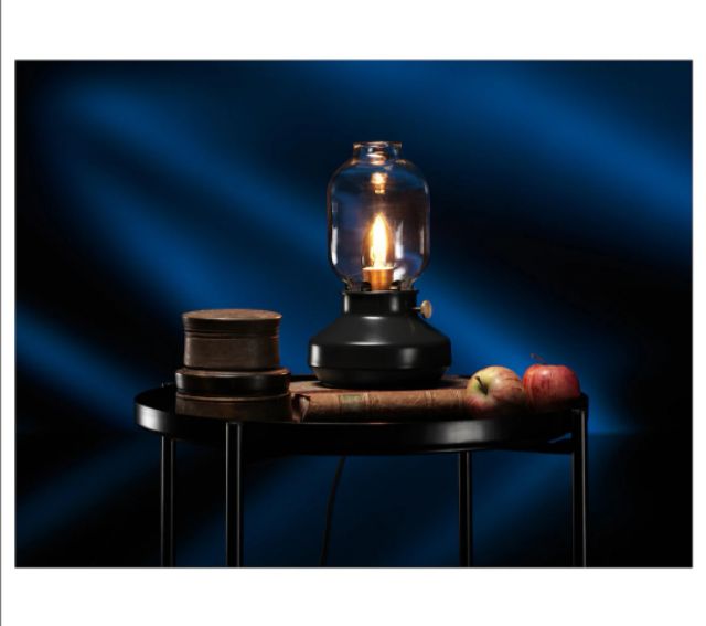 TÄrnaby Table Lamp Anthracite Black, Tärnaby Table Lamp With Led Bulb Anthracite